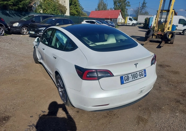 Tesla Model 3 cena 57900 przebieg: 20000, rok produkcji 2021 z Tykocin małe 497